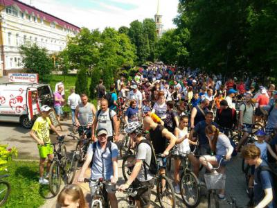 Третий городской велопарад собрал порядка пяти тысяч участников